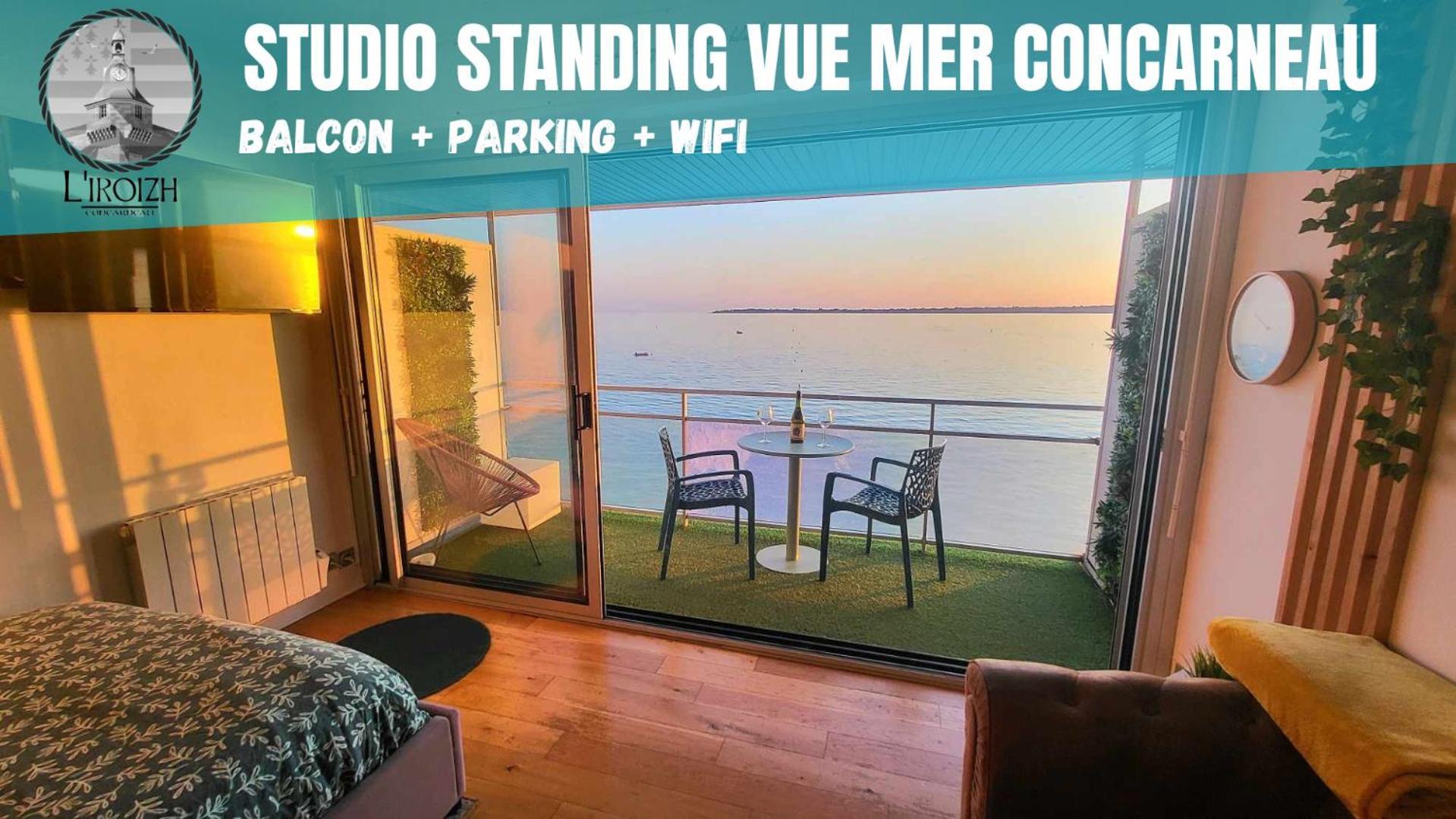 L IROIZH CONCARNEAU Studio Standing Vue Mer Exterior foto